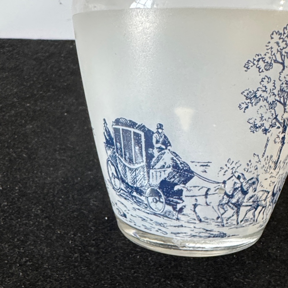 Vintage 1950’s Verrerie Cristallerie D'Arques French Country decanter set. - Picture 4 of 16